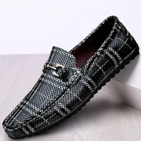 2021 new fashion mens casual shoes breathable genuine leather loafers man nice high quality comfortable driving shoes for male