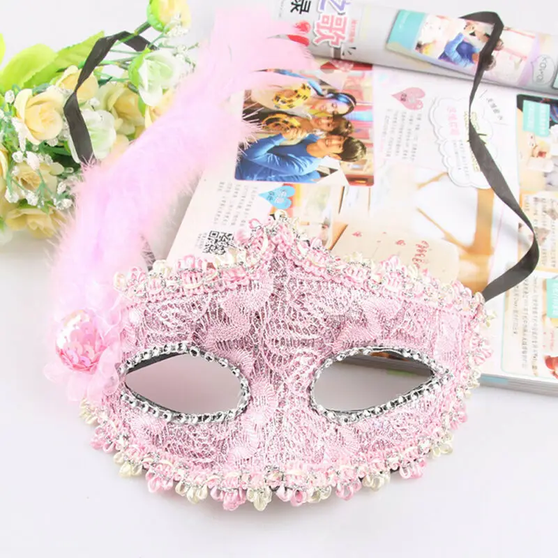 Женская Сексуальная кружевная Маскарадная маска для карнавала Хэллоуина маски с