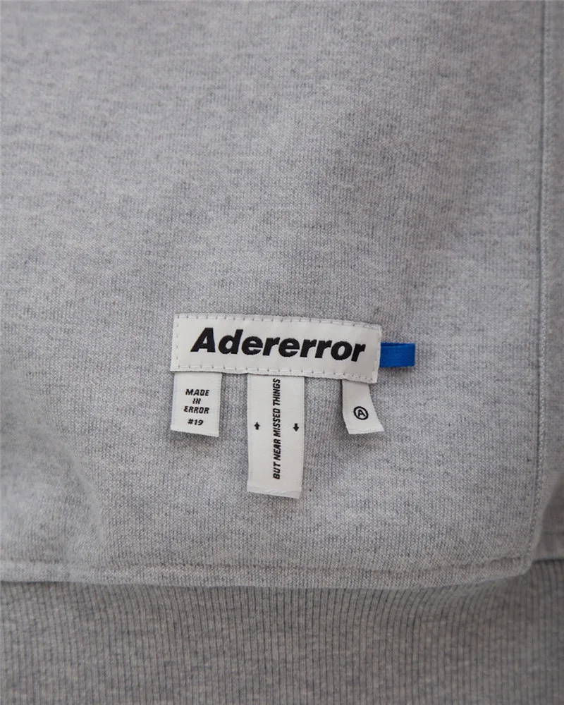 

Oversize Badge Ader Error Pullover Men Women 1:1 High-quality Double-sided Zipper Loose Adererror Hoodie