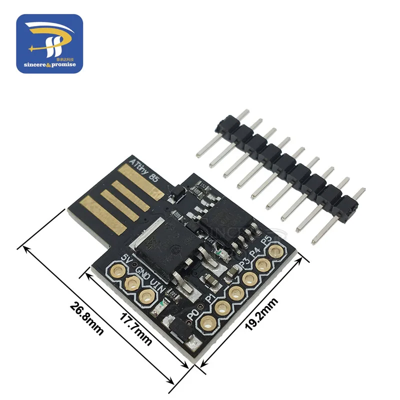 ATTINY синий черный TINY85 Digispark Kickstarter микро макетная плата ATTINY85 модуль для Arduino IIC IEC USB ATTINY45 - Цвет: USB