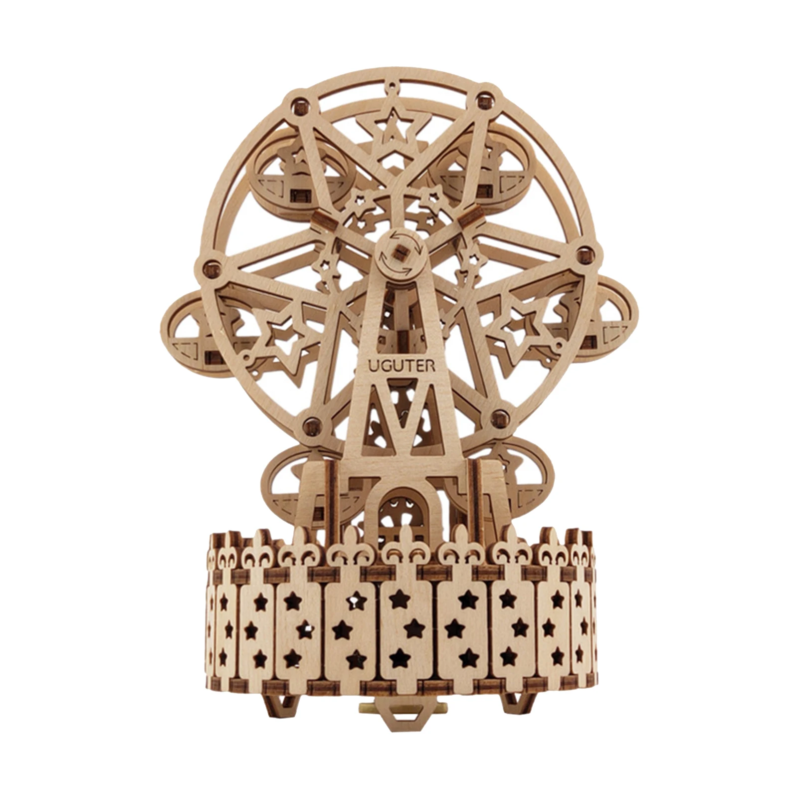 

3D Wooden Puzzle Music Box Ferris Wheel Jigsaw Brain Teaser Crafts