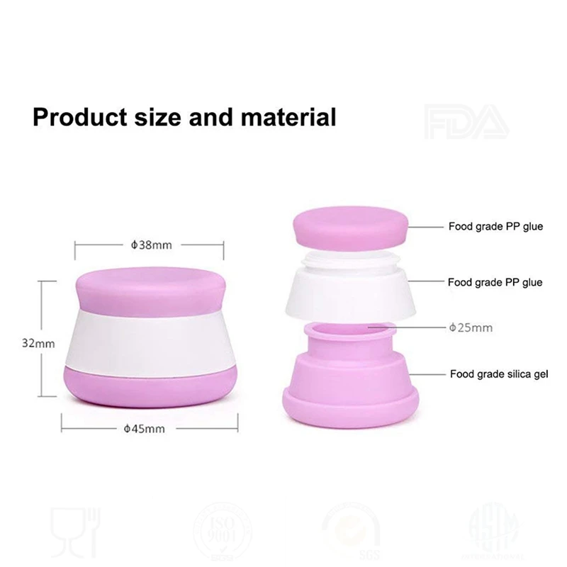 Портативный дорожный контейнер для бутылок герметичный 20 мл косметический