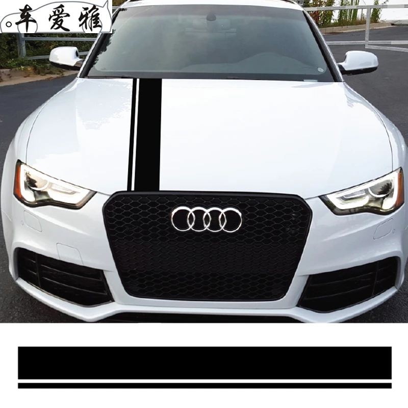 Декоративная наклейка на крышку капота автомобиля для Audi RS RS3 RS4 RS5 RS6 RS7 TT Q3