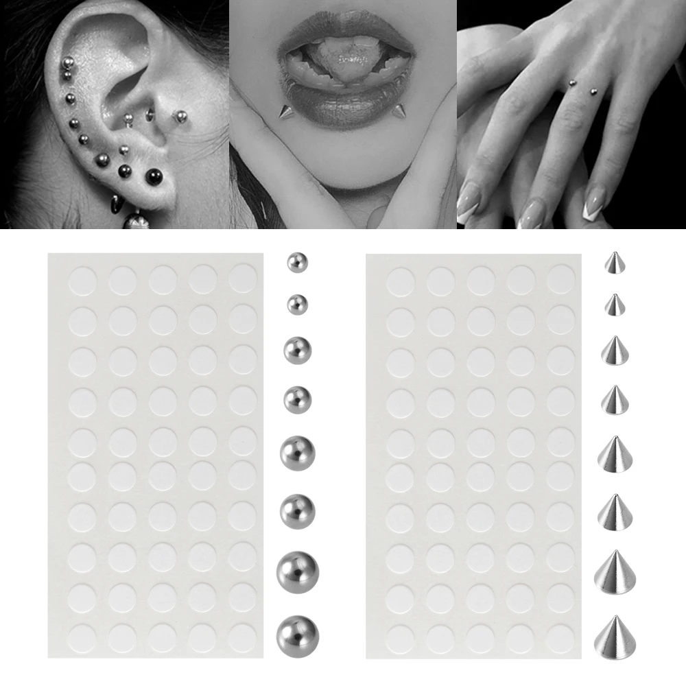 Новинка искусственное кольцо для пирсинга носа ювелирные изделия дермальный якорь искусственное кольцо для живота бровей губ пирсинг серьги-гвоздики набор