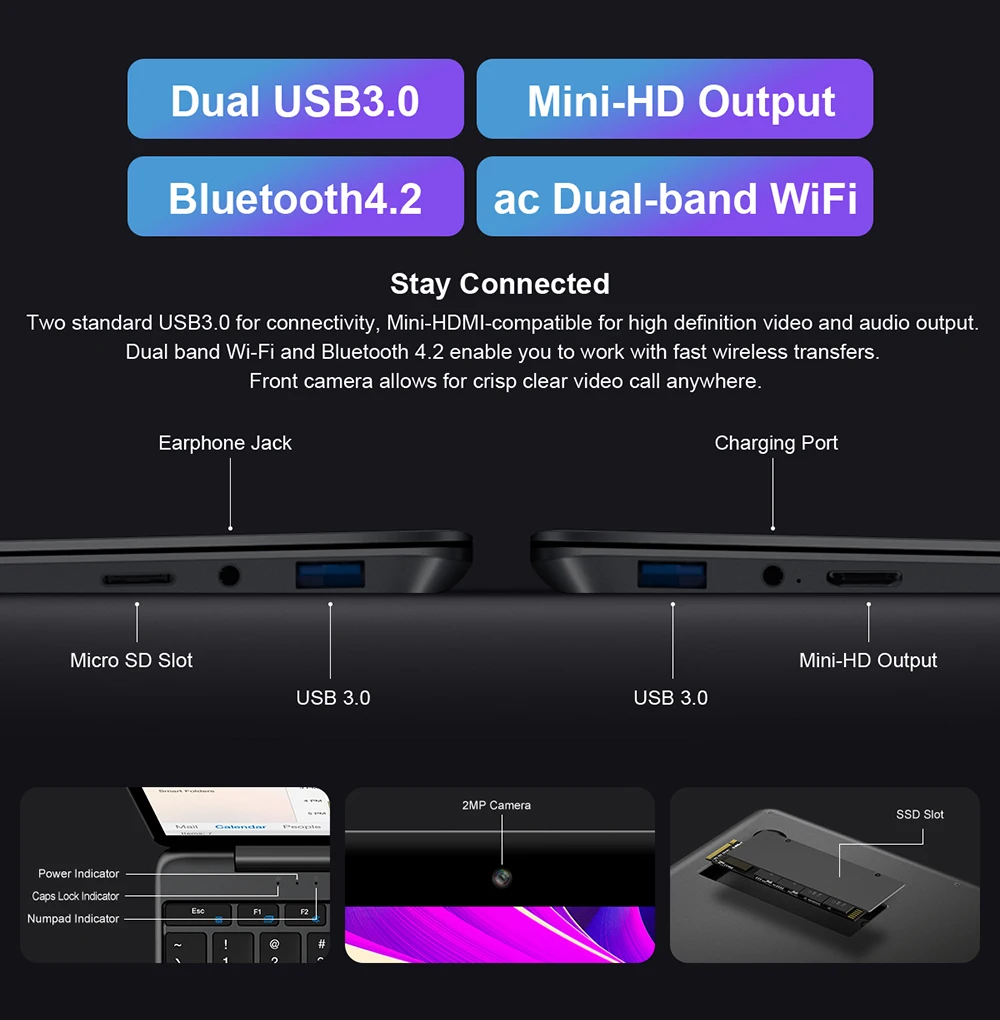 

Newest Teclast F15S Windows 10 Laptop 15.6 Inch Notebook 8GB RAM 128GB ROM Intel Apollo Lake Laptops 1920x1080 FHD Dual Wifi