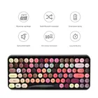 Беспроводная Bluetooth клавиатура Ajazz 308i, игровая клавиатура с круглыми клавишами и 84 клавишами для систем iPhoneAn-droidWindows