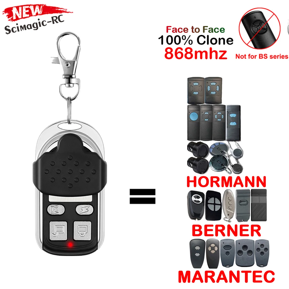 

Newest Hormann Marantec Berner 868mhz Garage Door Remote Control Duplicator HSE2 HSE4 HSM2 HSM4 868 Digital D382 D302 868 BHS121