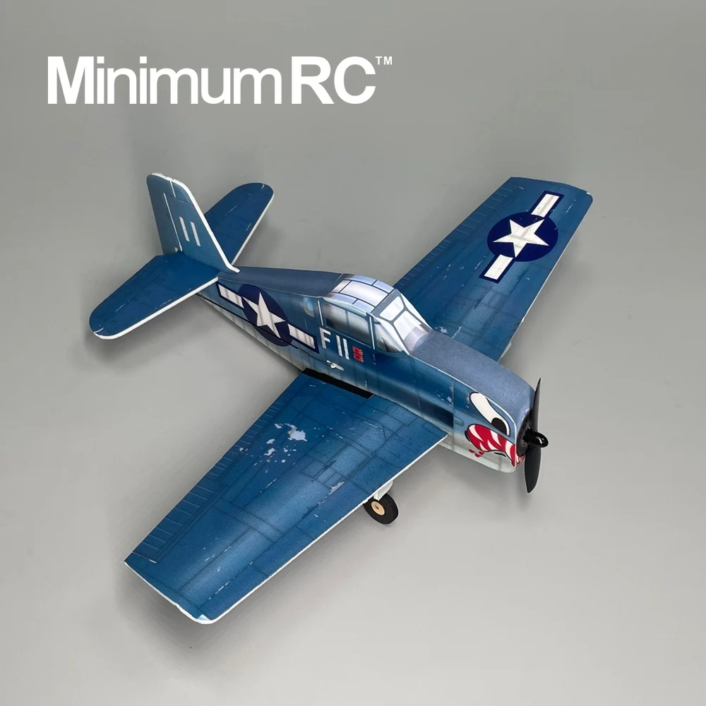 Минимум RC F6F Hellcat 4-канальный истребитель 320 мм модель самолета с дистанционным
