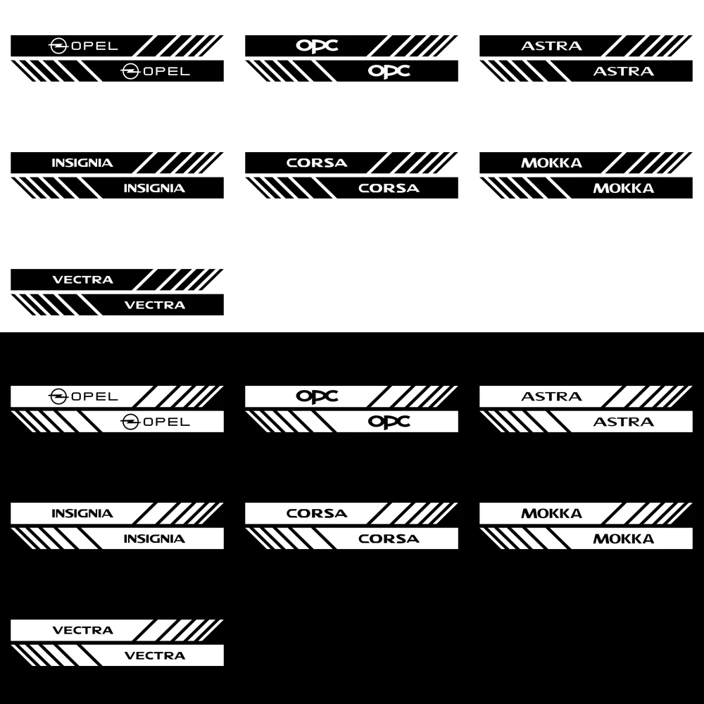 2pcs waterproof car sticker rearview mirror stickers For Opel Astra H G J Insignia Mokka Zafira Corsa Vectra C D Car Styling | Автомобили