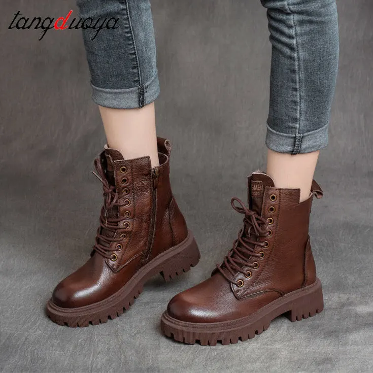 

Autumn Boots Women's Shoes Women's Shoes Fashion Round Leather Ankle Boots 2021 Winter Stretch Black Boots Comfortable Boots