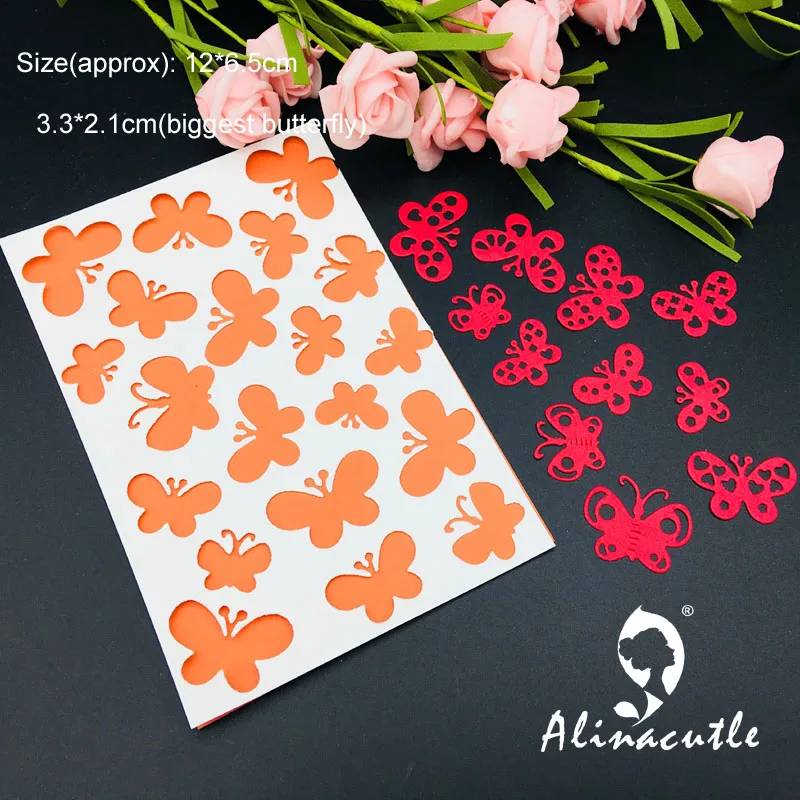 Штампованная металлическая штамповка Набор бабочек для скрапбукинга бумаги