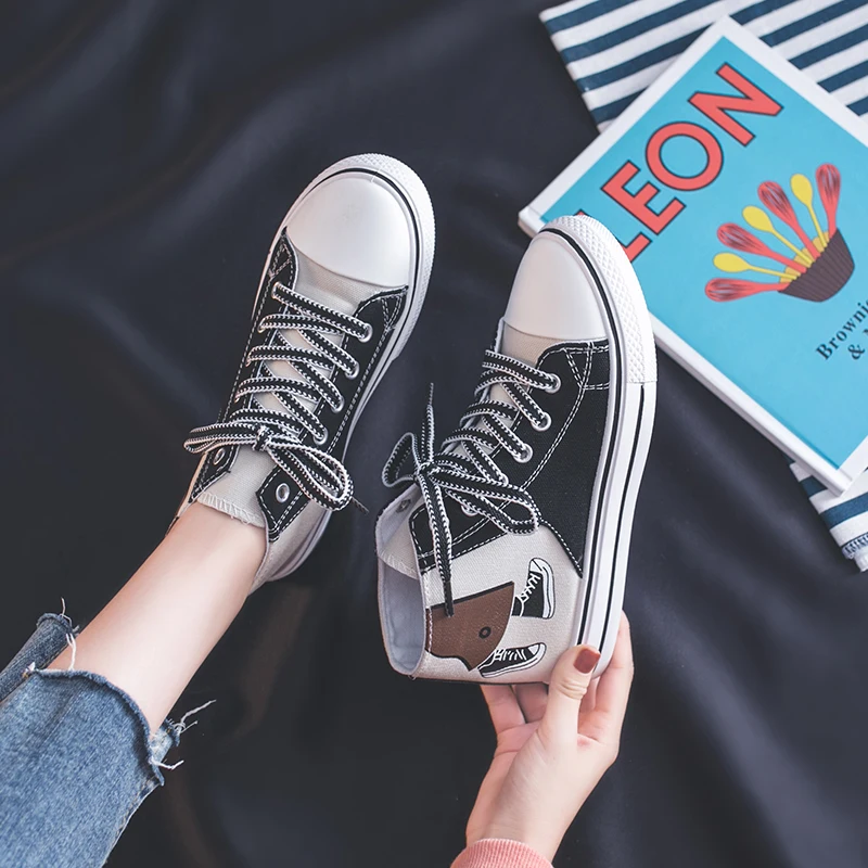 Весенне-осенняя Повседневная дышащая обувь для рисования вручную женские