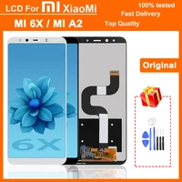 5 99 original lcd display for xiaomi mi a2 lcd display screen for xiaomi mi 6x lcd touch screen digitizer assembly with frame