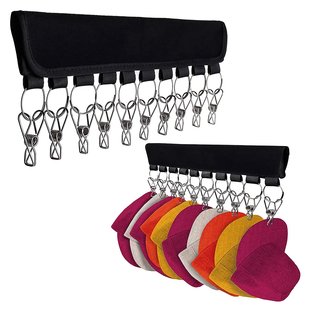 

Складная вешалка для хранения полотенец и шляп, вешалка для бейсболок, держатель для шарфов, подвесная стойка, Домашний Органайзер, дверной ...