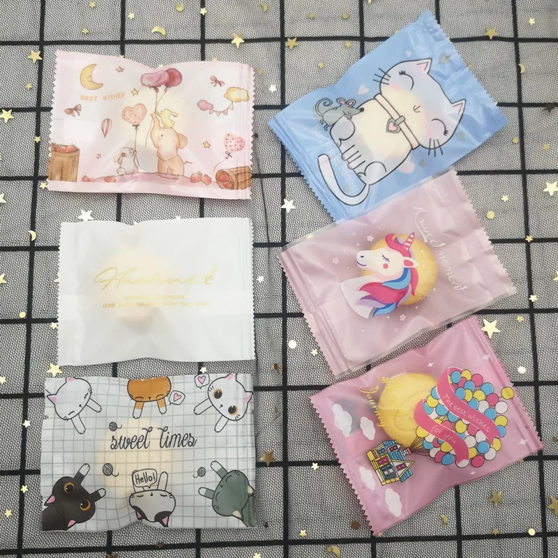 Пластиковая упаковка для печенья Подарочная сумка матовая мультипликационная