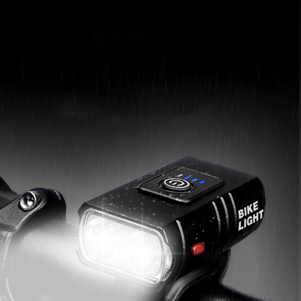 

Waterproof Charge Display Bicycle Light Night Riding Equipment Durable And Useful Warning Front Light