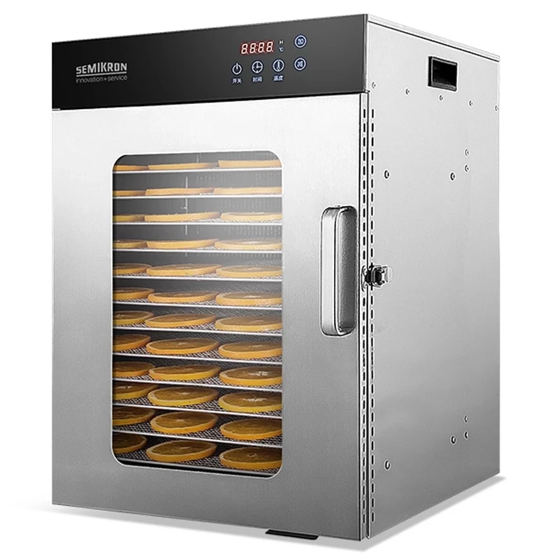 16 Layers Food Dehydrator Stainless Steel Beef Jerky Vegetables Fruit Meat Drying Machine dryer 220V 1350W for Home Commercial