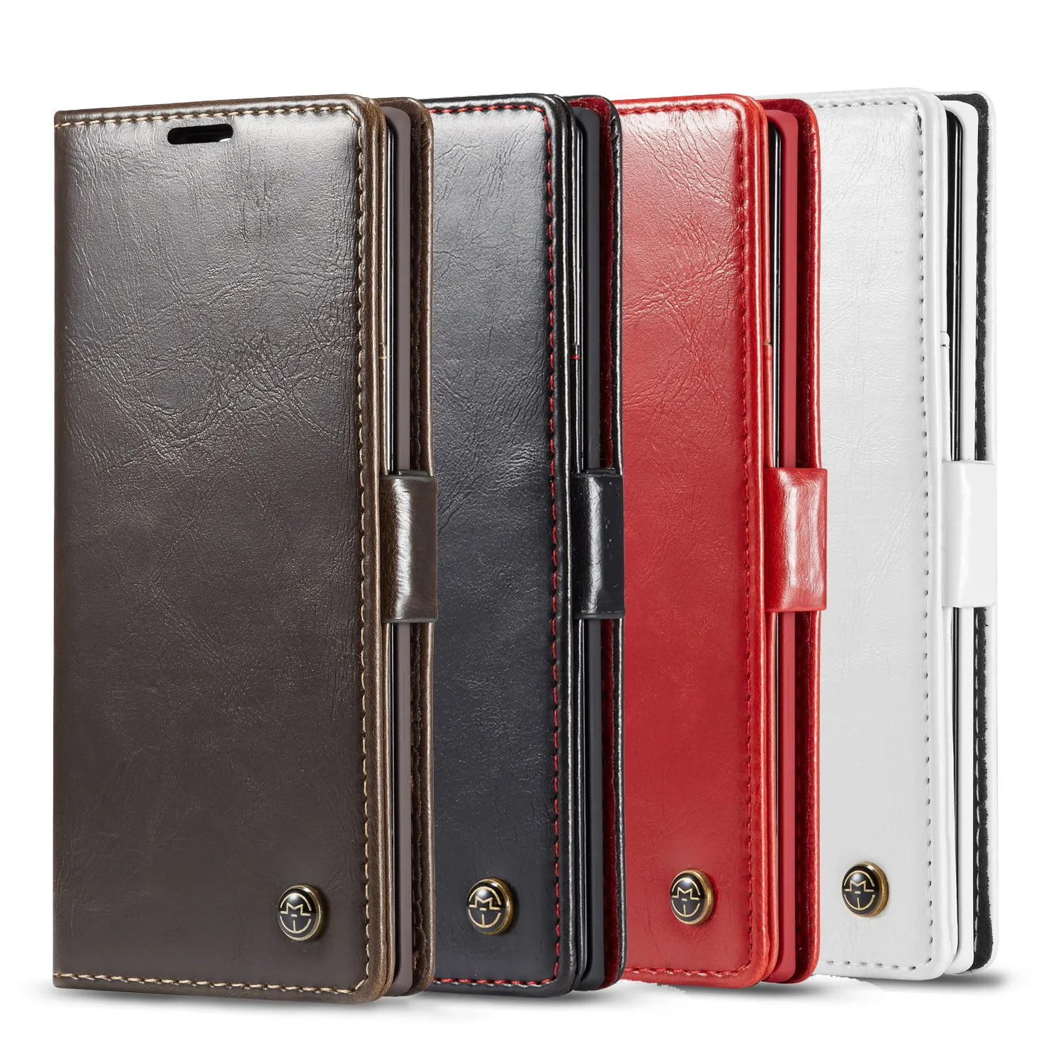 CaseMe Retro Purse Leather Case for Samsung Galaxy Note 10 Plus 4G 5G Magneti Card Holder Wallet Cover note 8 Note9 | Мобильные