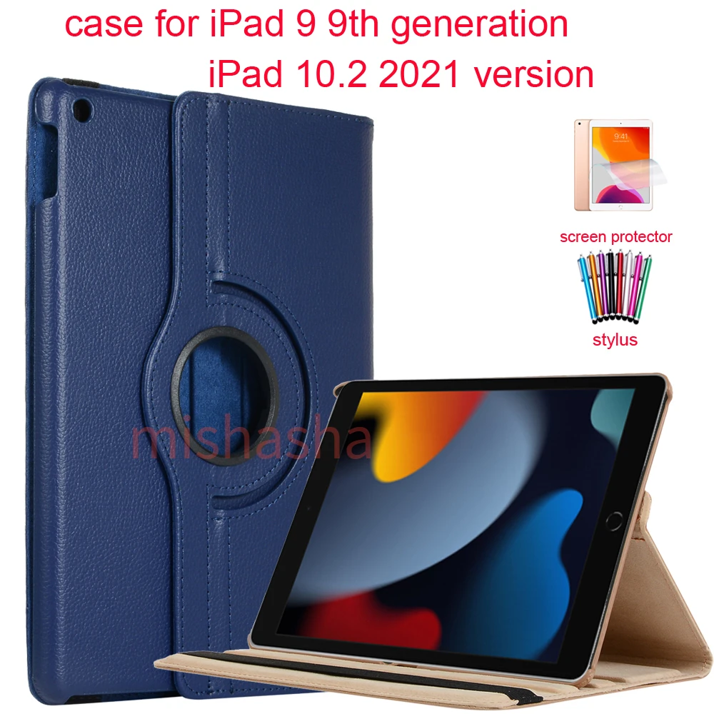Вращающийся на 360 градусов чехол для Apple iPad 9 поколения 10 2 '� PU кожаный с