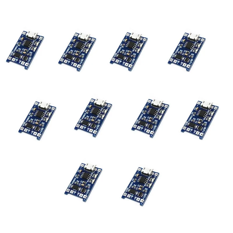 10pcs Официальная DOIT 5V Micro USB 1A 18650 зарядная плата литиевой батареи с защитным зарядным модулем - Цвет: 10pcs