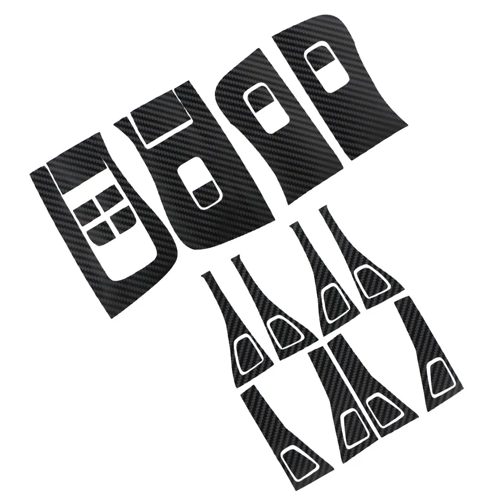 

Xburstcar for Tesla Model 3 Model3 2017 - 2020 Car Window Lifter Switch Buttons Decorative Cover Trim Sticker Accessories