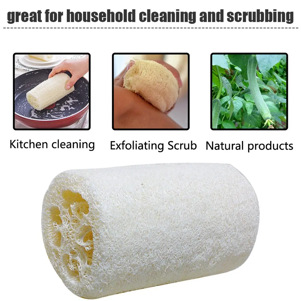 Натуральная люфа Luffa кухонная посуда чаша чистящая ткань для ванны и душа тела