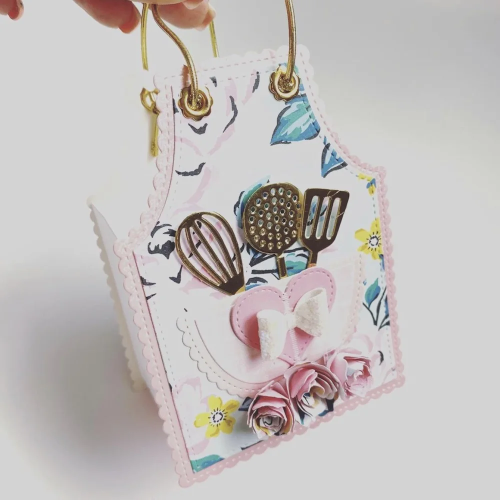 Большой Фартук KSCRAFT Подарочная коробка металлические штампы трафареты для