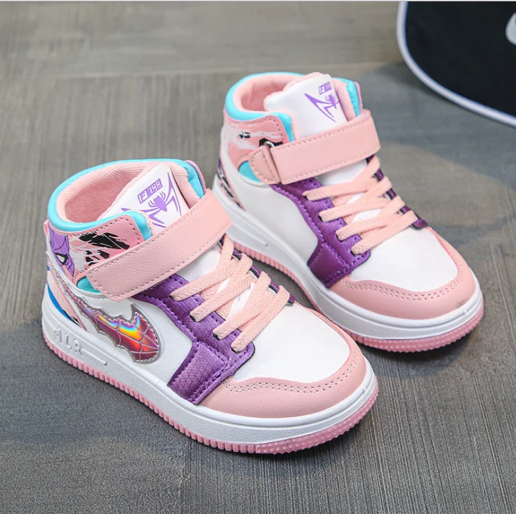 Кроссовки Детские кожаные Нескользящие повседневная обувь для мальчиков и