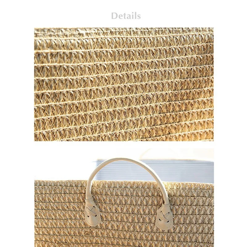 Ведро из соломы в японском стиле для хранения бытовое плетеное устройство с