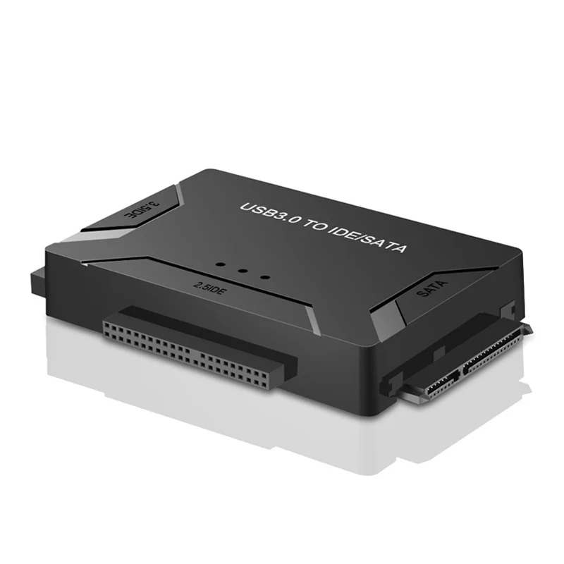 USB 3.0 to SATA IDE ATA Data Adapter 3 in 1 for PC Laptop 2.5 Inch 3.5 HDD Hard Disk Driver with Power EU Plug | Электроника