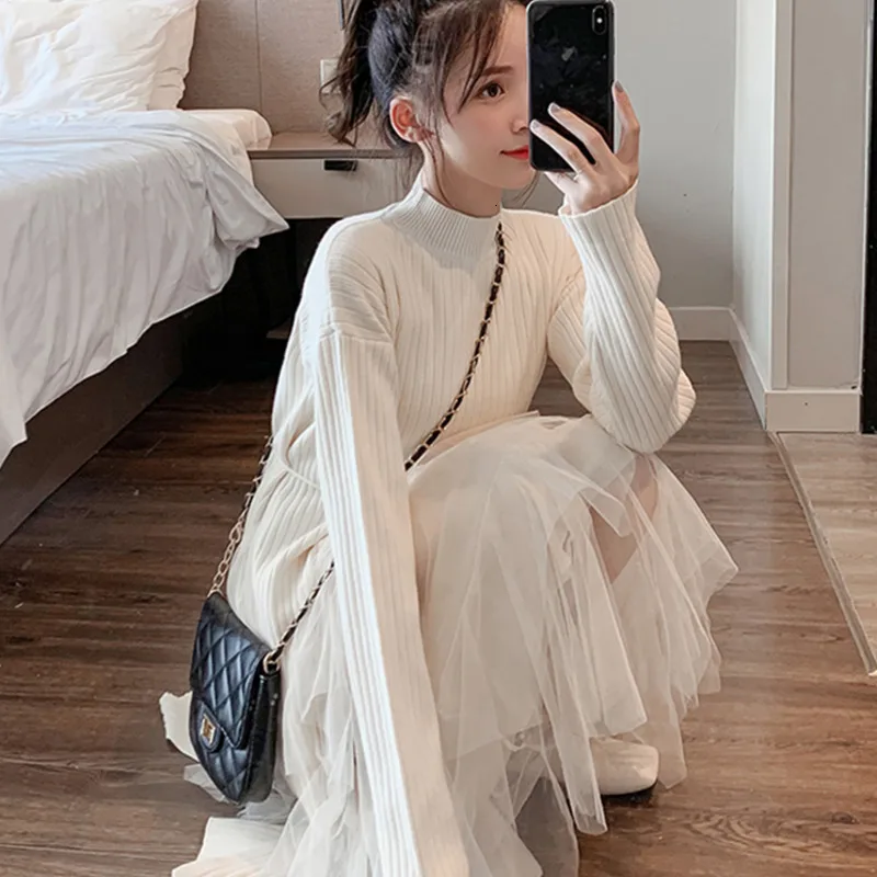 LANMREM 2020 Sweater Two-piece Suit Skirt Spring New Stand Collar Long-sleeved Warm Stitching 19B-a150 | Женская одежда