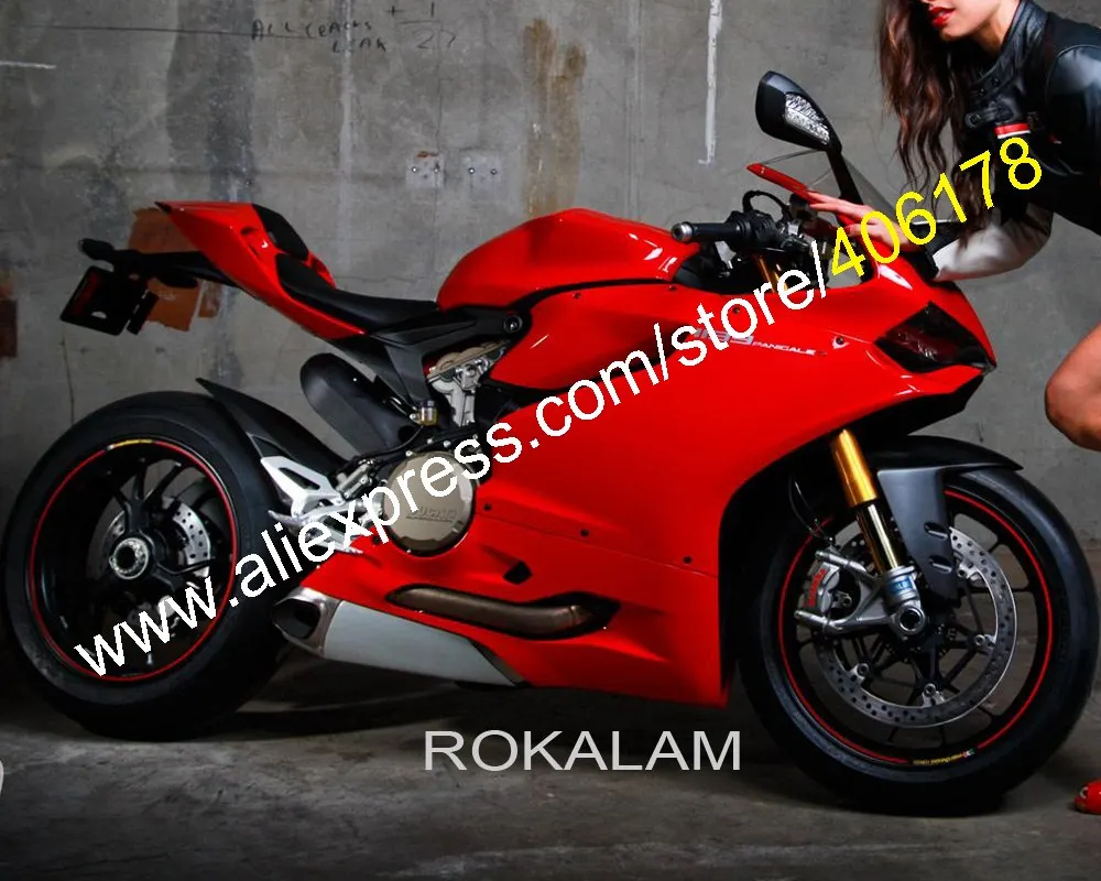 Обтекатели для мотоциклов Ducati 1199 1199S 899 Panigale 2012 2013 2014 2015 2016 красные (литьё под