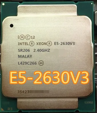 Intel Xeon E5 2630 V3 2 40 ГГц 8 ядер 20 Мб кэш памяти DDR4 1866 МГц FSB Φ 85W 2630V3|Процессоры| |