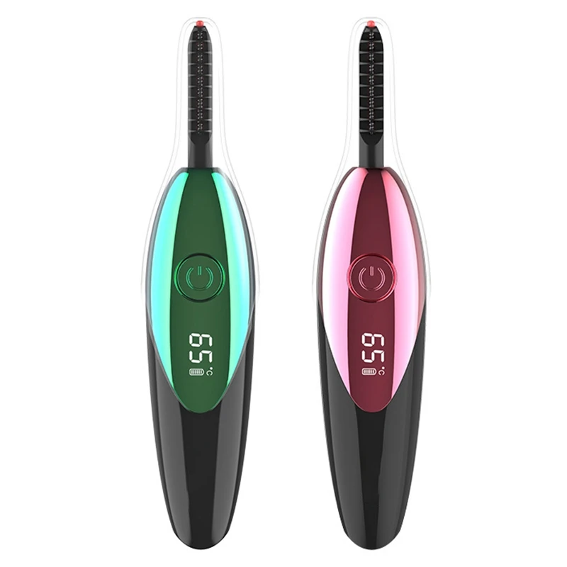 USB Makeup Kit Electric Heated Eyelash Curler Long Lasting Natural