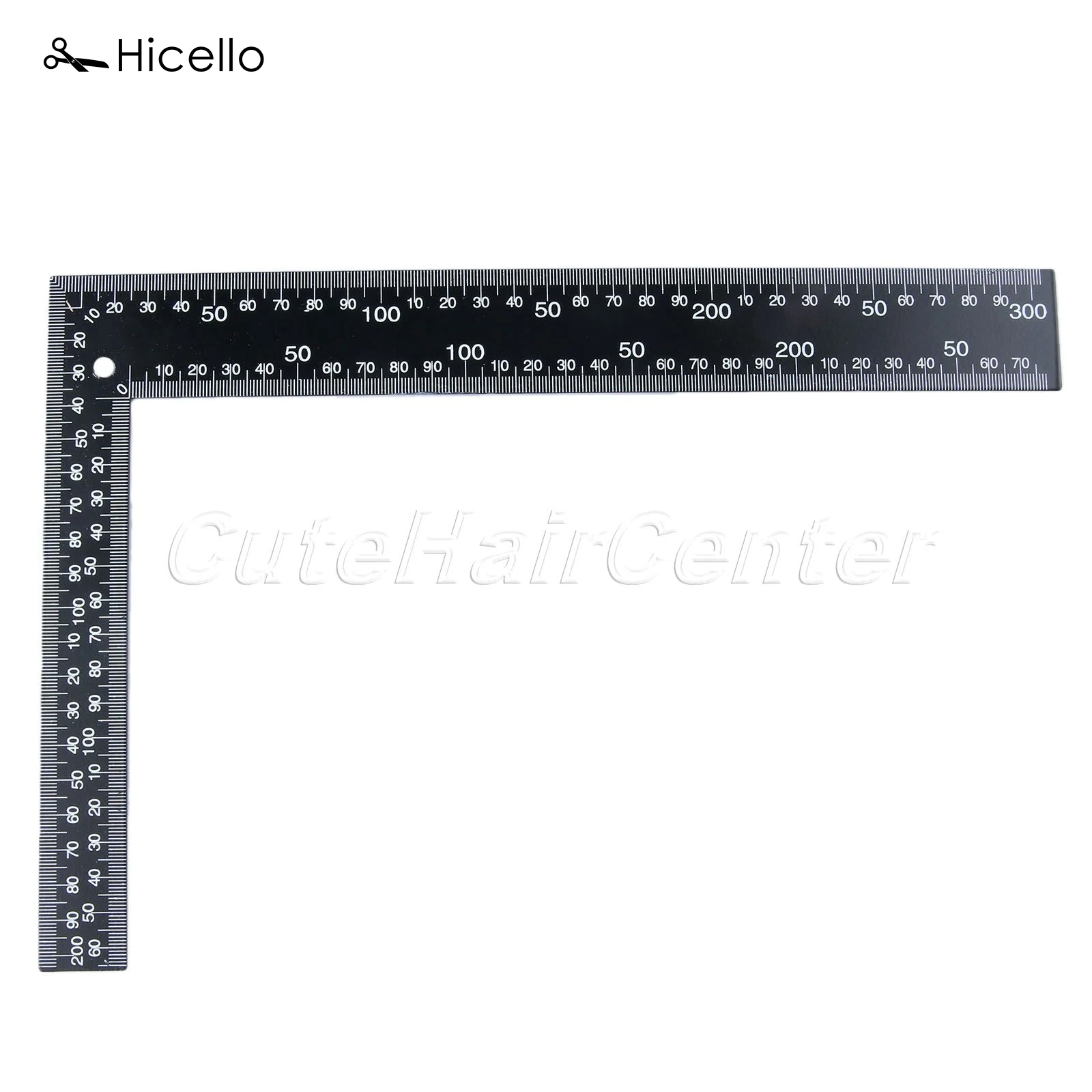 Hicello измерительная квадратная линейка из нержавеющей стали для кожевенного