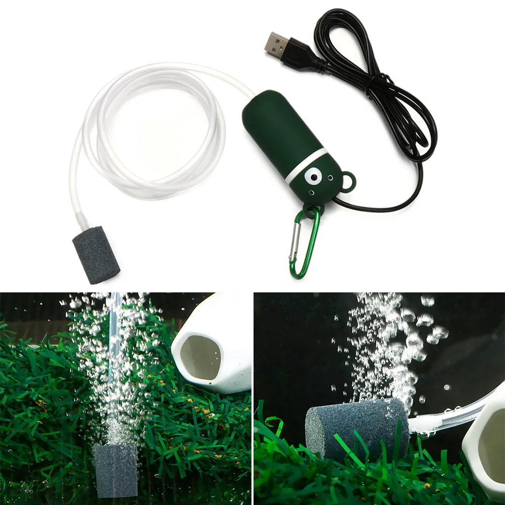 Мини USB аэратор воздушный насос аквариумный бесшумный кислородный садовый