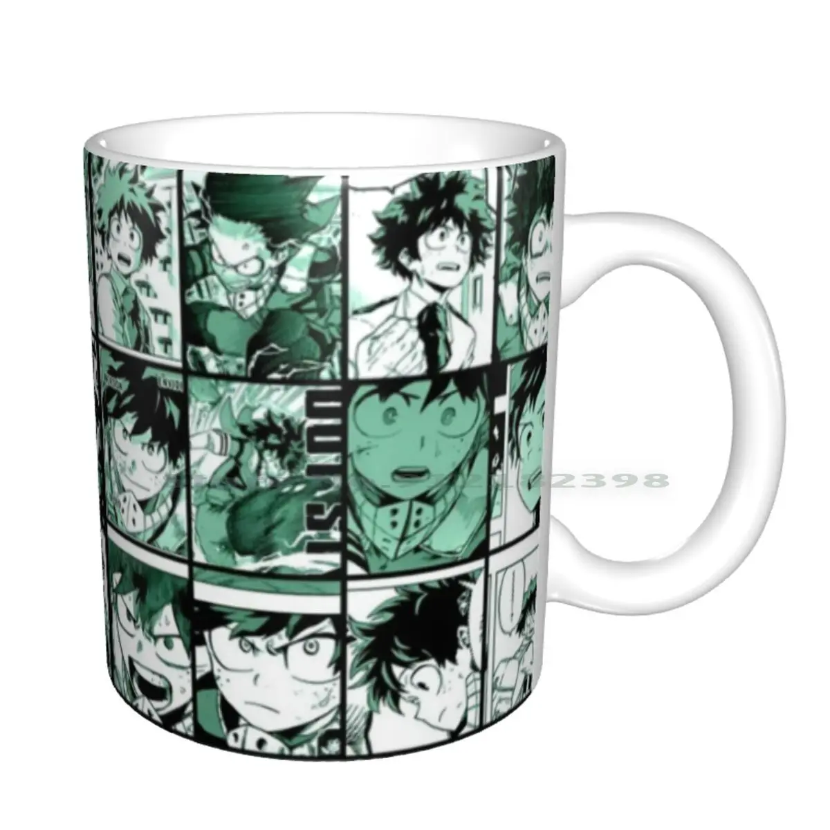 Midoriya Izuku Collage Color Version Ceramic Mugs Coffee Cups Milk Tea Mug Boku No Hero Academia Official Art Manga | Дом и сад