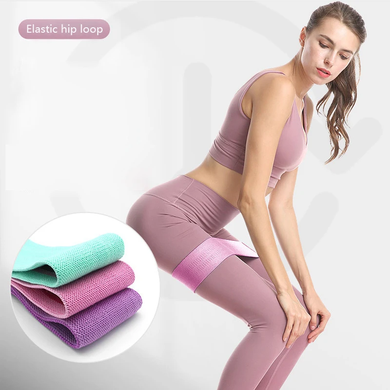 Эластичная лента для занятий йогой и фитнесом прочная хлопковая эластичная