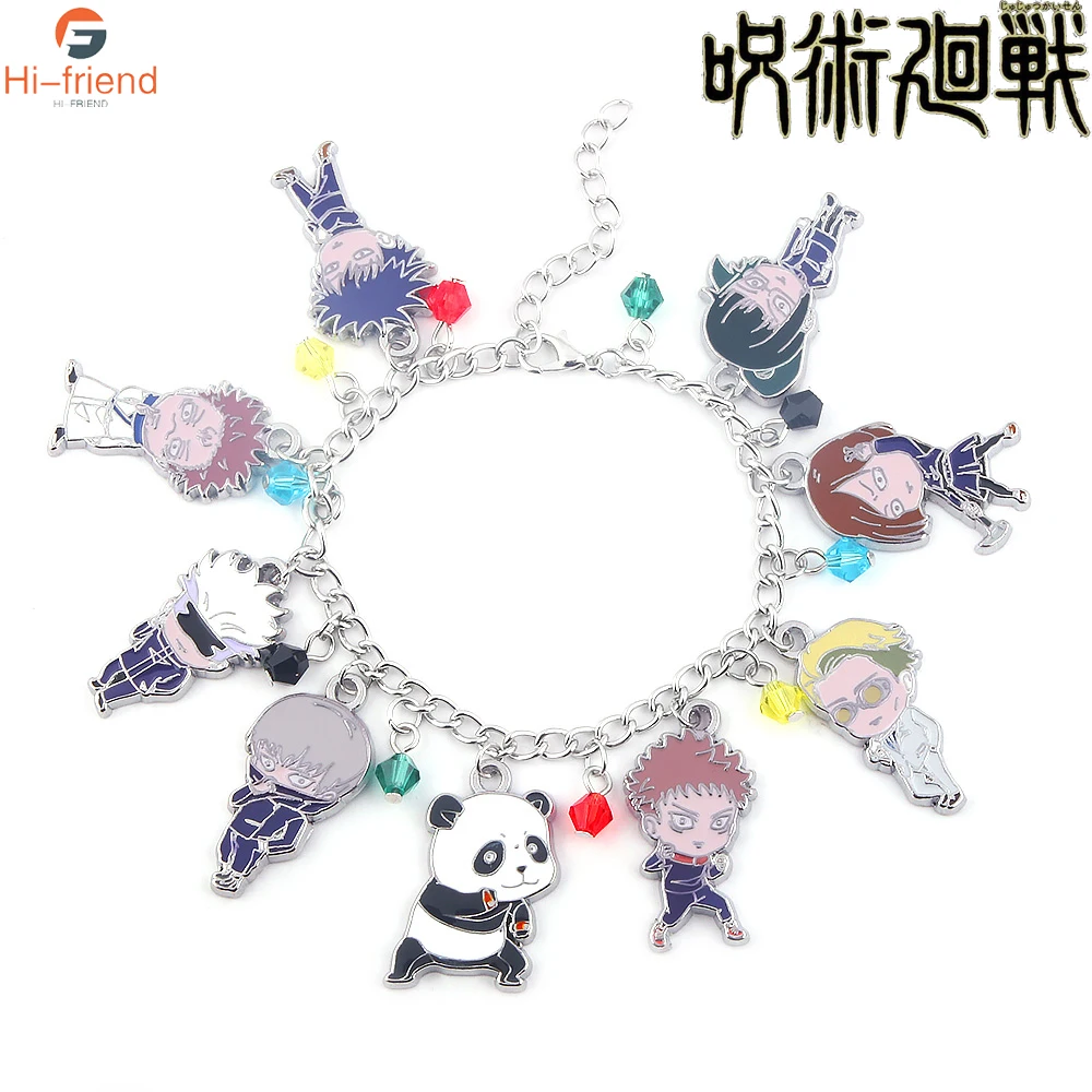 

Jujutsu Kaisen Bracelet Itadori Yuji Fushiguro Megumi Gojo Satoru Panda Lovely Cartoon Characters Bracelet Birthday Gift Kid Toy