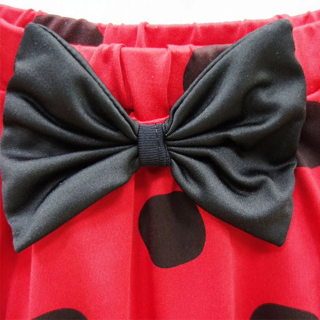 Baby Kids Girl Two Piece Swimsuit Summer Child Swimwear Bikini Set Outfits Short Sleeve Dot Ruffle Bathing Beach Wear - купить по