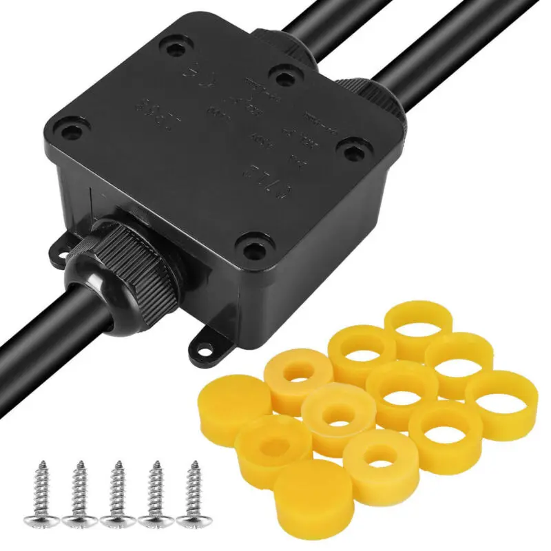 Распределительная Клеммная коробка 3 Way 24A 450V Кабельный соединитель Комплект