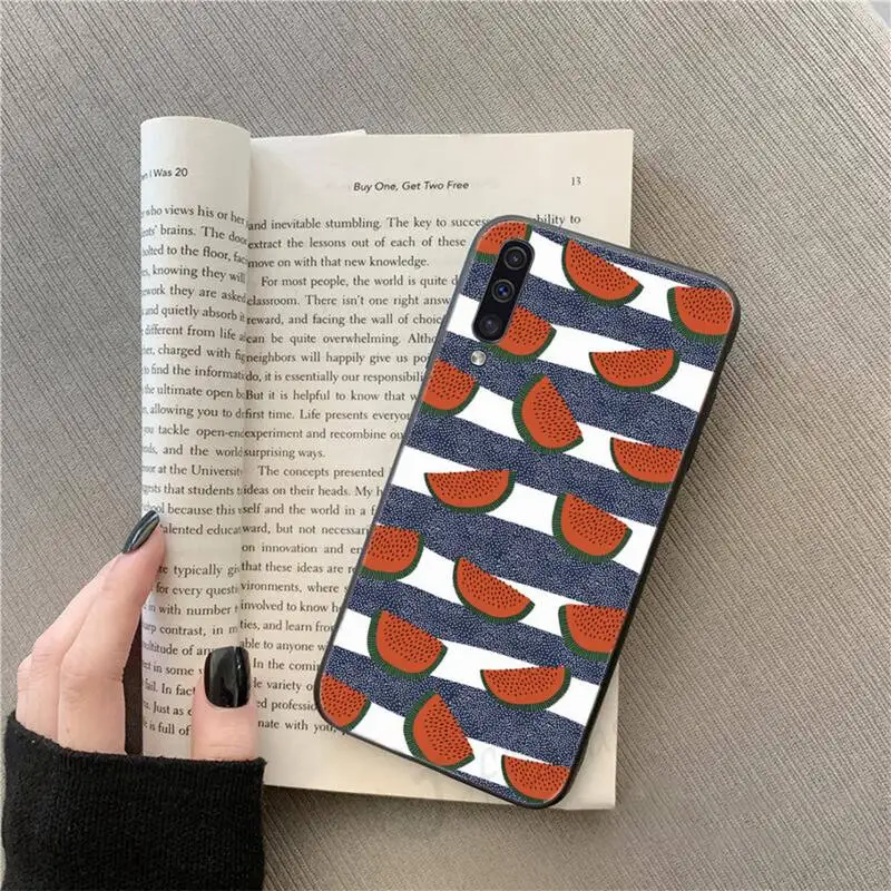 

Cartoon fruit high quality retro printing Phone Case For Samsung galaxy S9 10 20 A10 21 30 31 40 50 51 71s note20 j 4 2018 plus