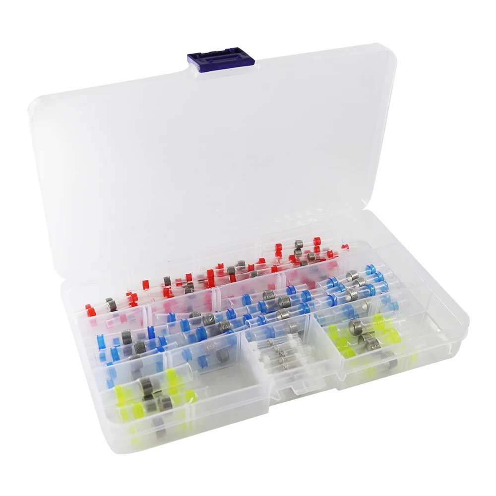 100 шт. термоусадочные клеммы для сорбирования водонепроницаемая трубка припоя