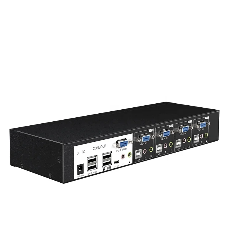 4 порта USB VGA Аудио KVM переключатель автоматический Usb Vga Kvm с аудиовыходом |