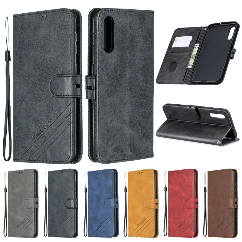 

New For Samsung Galaxy A50 Case Leather Magnetic Flip Case sFor Samsung A50 A10 A20 A30 A40 A70 A80 A90 A60 A20e Phone Case Cove