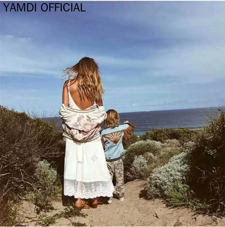 YAMDI Женская куртка с цветочным принтом, осень, новое подиумное женское хлопковое пальто в стиле бохо, женская зимняя верхняя одежда, Женская пляжная мода