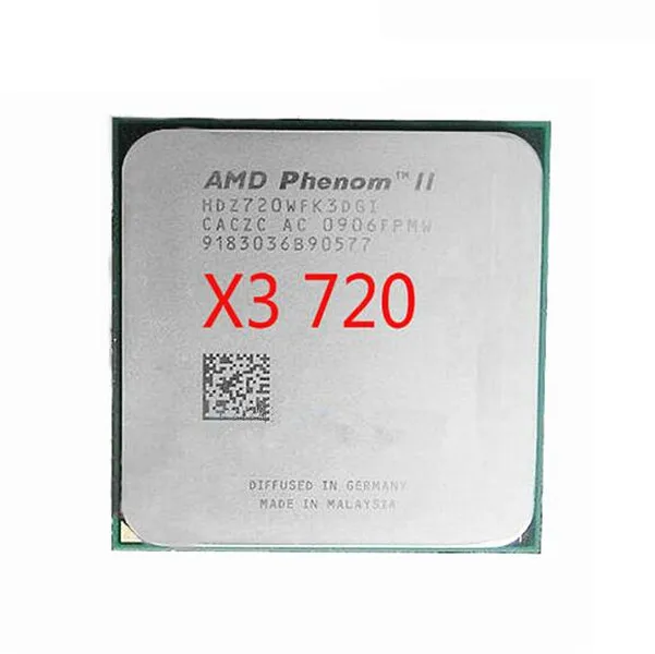 Процессор AMD Phenom II X3 720 трехъядерный 2 8 ГГц разъем AM3 938 контактов 95 Вт процессор для