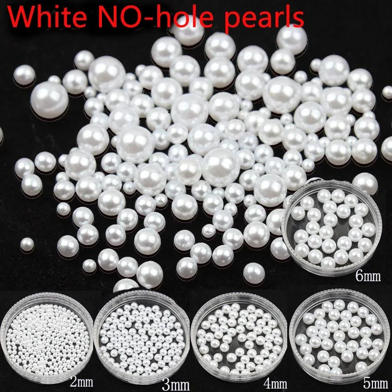 Mixed size 300pcs Бисер плоский с оборота 500/1000 шт./упак. искусственные круглые бусы свободные белый клей на смоле Бусины "сделай сам" для изготовления ювелирных изделий, рисунки на ногтях шпилька поделки декор - Цвет: Mixed size 300pcs