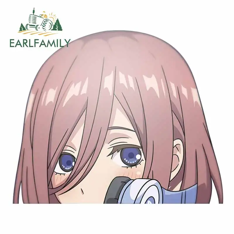 EARLFAMILY 13 см x 10 7 для Miku Nakano забавные автомобильные наклейки аксессуары Стайлинг