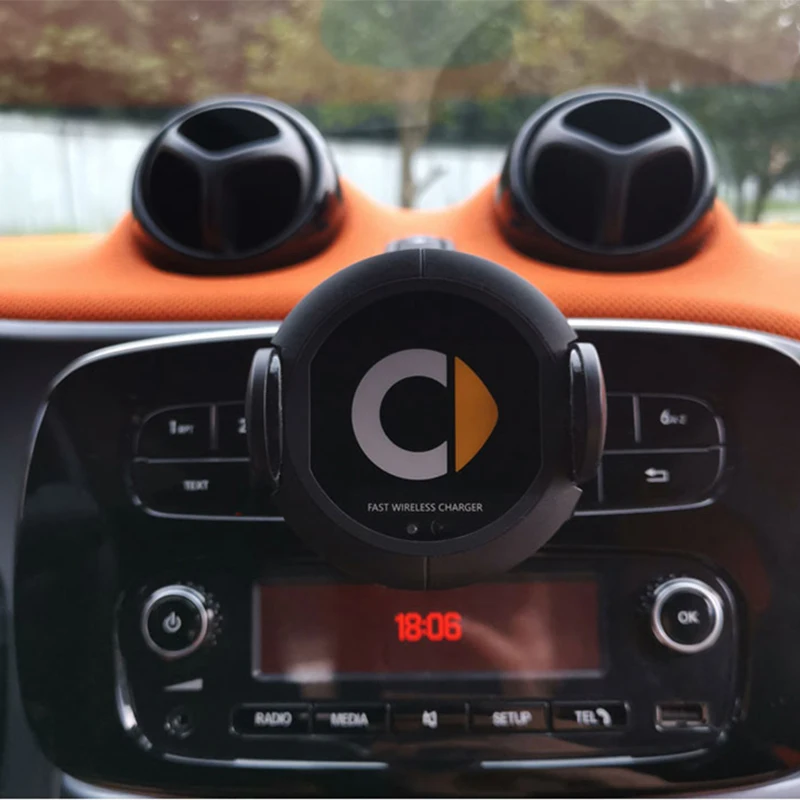 Автомобильное беспроводное зарядное устройство Smart 453 fortwo 10 Вт быстрая зарядка